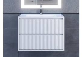 Тумба с раковиной Uperwood Next Premium белая 2 ящика 70 см