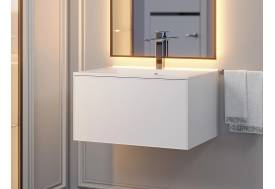 Тумба с раковиной Uperwood Parma Premium белая 65 см