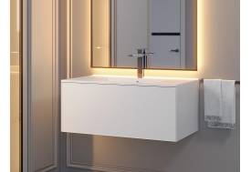 Тумба с раковиной Uperwood Parma Premium белая 85 см