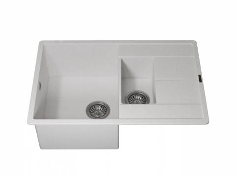 Кухонная мойка Uperwood Quartz UPD-05-01 белая матовая