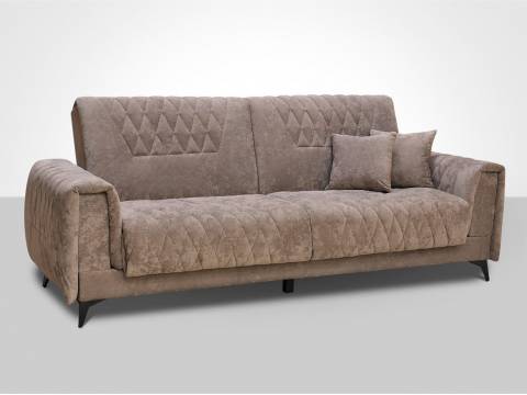 Диван Флирт 4 со съемным чехлом Сенсей корица