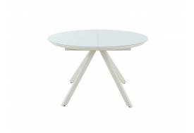 Стол раздвижной Лондон стекло Белое OPTI