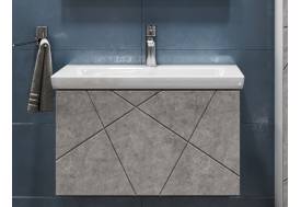 Тумба Geometry 600-0-1 Como навесная белый