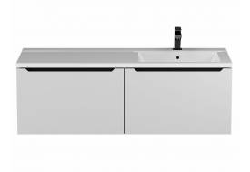 Тумба с раковиной Uperwood Tanos 120 см подвесная правая белый/графит