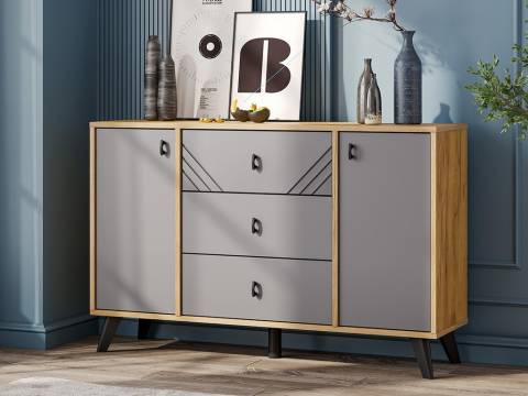 Комод 3 ящика двухстворчатый Байкал