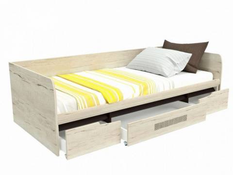 Кровать 900 с ящиками Мале