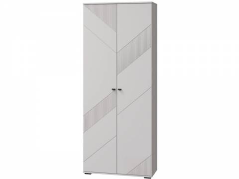 Шкаф двухдверный для платья и белья (с выдвижной штангой) Кашемир