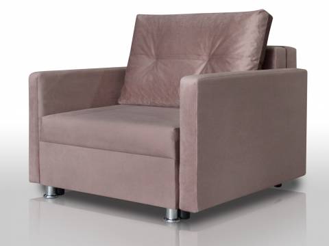 Диван канапе Реал 80 с подлокотниками микровелюр коричневый