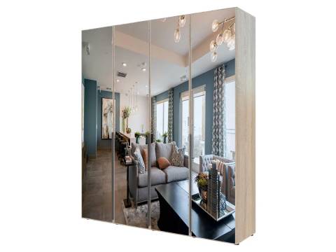 Шкаф Гранд ГШК/2-21-20-2222 (двери тип 2) с четырьмя зеркалами