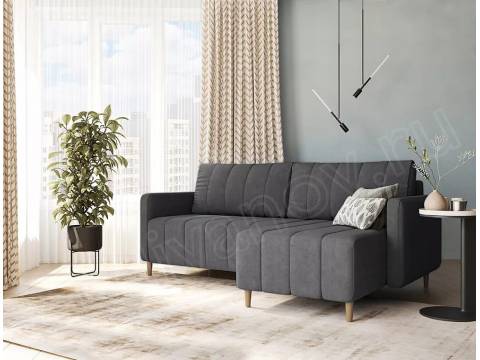 Угловой диван Берген Ultra Grafit