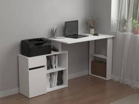 Стол письменный с тумбой арт. 231 белый