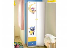 Шкаф двухдверный комбинированный с фотопечатью Совята 2.1