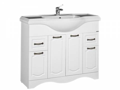 Тумба под умывальник Классика 105 Rich Рич Белое Дерево