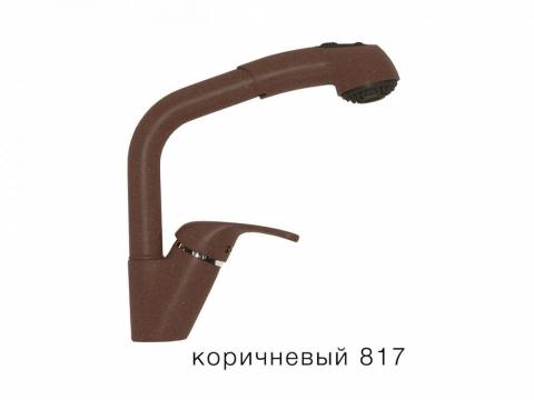 Смеситель для кухни Высокая лейка Tolero Коричневый 817